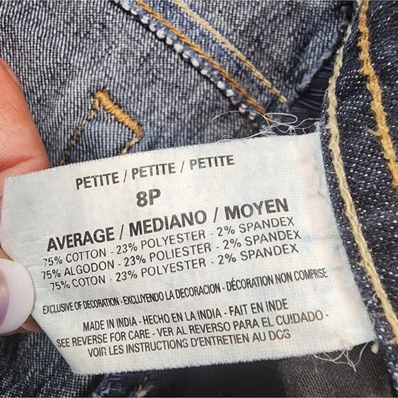 Gloria Vanderbilt Vintage High Waist Blue Jeans Petite Women's Size 8 Size 8P - Picture 8 of 9